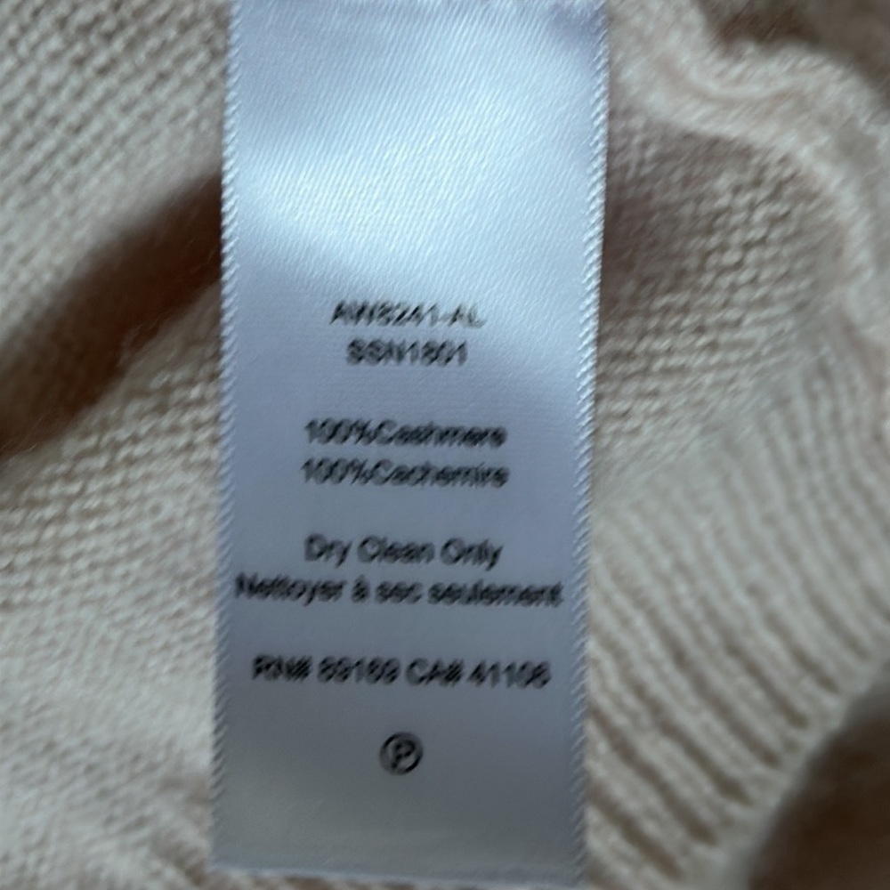 ATM sweater soft peach size large 100% cashmere soft girl - Picture 11 of 13